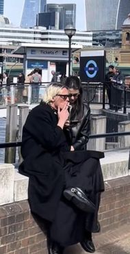 Jamie Campbell Bower seen in public with YouTuber Elena Taber. Image via Reddit (r/Fauxmoi)